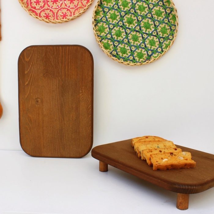 Dikdörtgen Ahşap Sunumluk