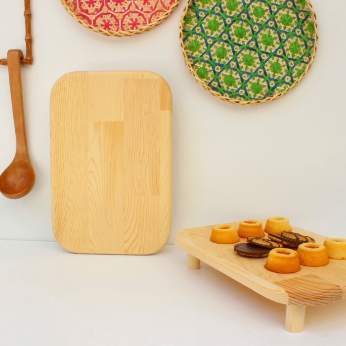 Dikdörtgen Ahşap Sunumluk