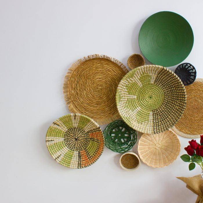 10 Parça Hasır Duvar Seti