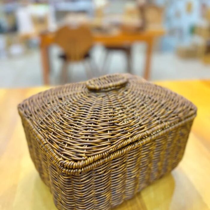 Dikdörtgen Kapaklı Sepet