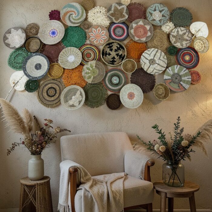 48 Parça Hasır Duvar Seti